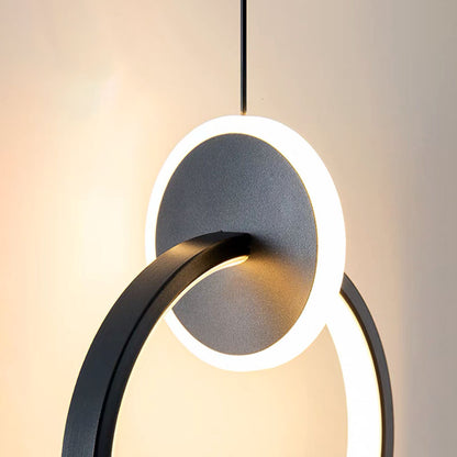 Modern Creative LED Pendant Lamps Wall Hanging Chandelier Bedroom Bedside Lamp Dining Room Decor