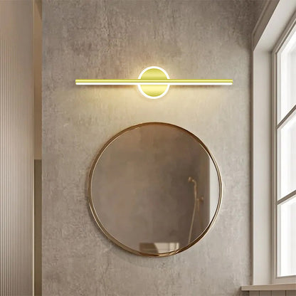 Modern LED Wall Lamp Mirror Light Bathroom Toilet Black Gold Long Strip Fixture Led Lighting Lamps