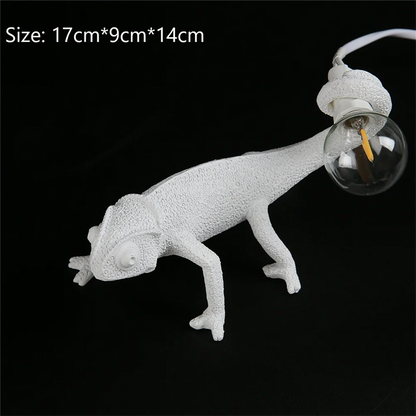 lizard wall lamp be night dorm room Night light living room home decor Cute Resin Animal chameleon Light Fixtures Bedside lamps