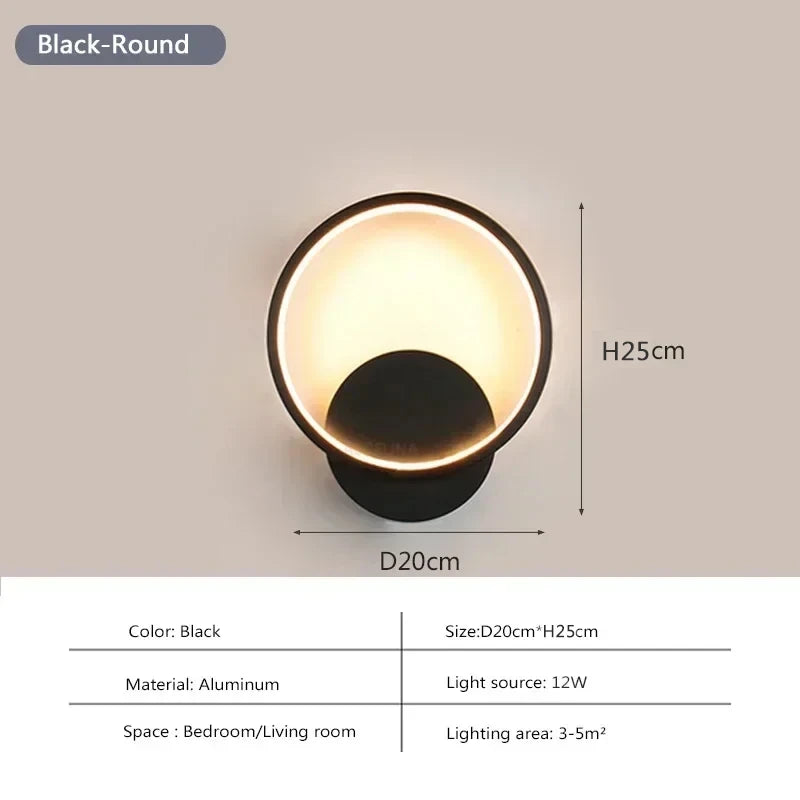 Modern LED Wall Lamp Nordic Wall Light Decor Fixture Minimalist Wall Sconce Led Illumination