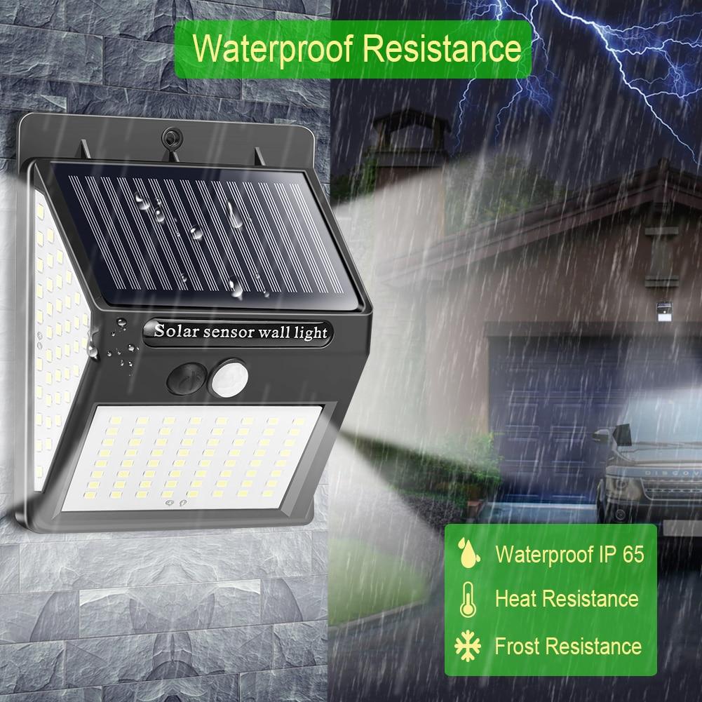 144 LED Solar Light Outdoor Solar Lamp PIR Motion Sensor Waterproof Solar Focus Sunlight For Garden Decoration Street Lantern
