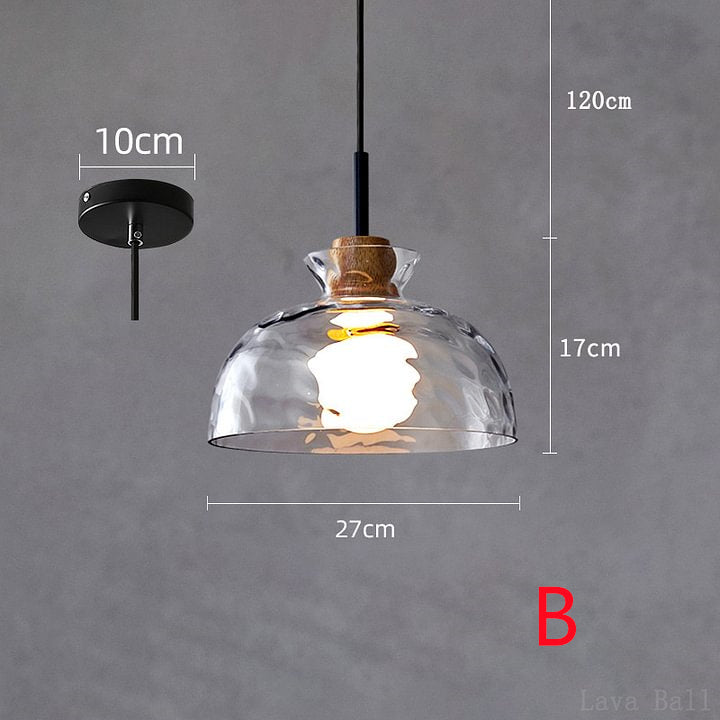 Nordic Lamp Clear Glass Lampshade Bedroom Living Room pendant lights Kitchen Dining chandeliers Restaurant Decor Hanging Lights