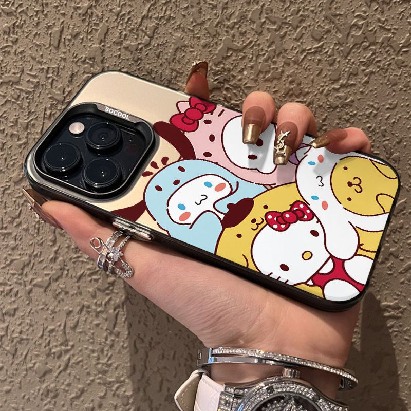 Cute Cartoon Sanrio Hello Kitty Cat Magsafe Wireless Charge Phone Case For iPhone 16 15 14 13 12 Pro Max Cover