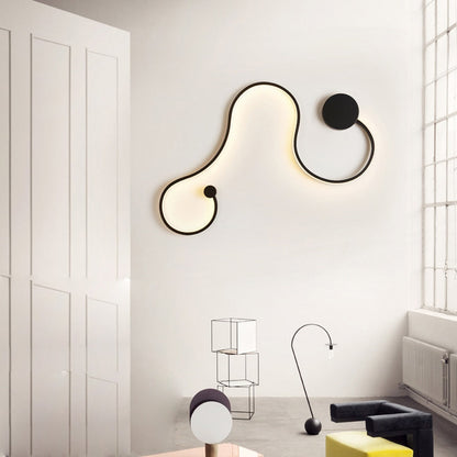 LED Postmodern Nordic Iron Aluminum Acrylic Belt LED Lamp LED Light Wall lamp Wall Light Wall Sconce For Store Bedroom Corridor