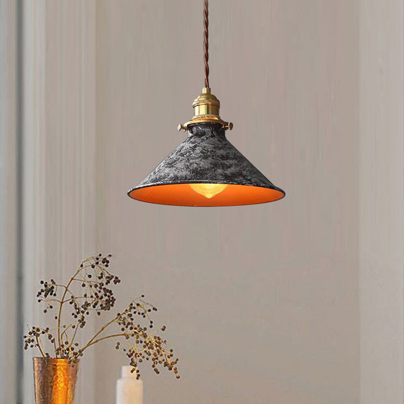 Nordic Restaurant Chandelier Retro Simple Modern Bedroom Study Room Homestay Designer Hand-Painted Dining Table Bar Desk Lamp