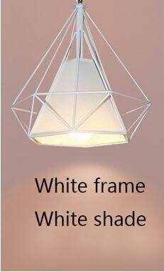Modern Iron Painted Industrial Chandeliers E27 Diamond Chandelier LED Lighting For Living Room Kitchen Bedroom Bar Hotel