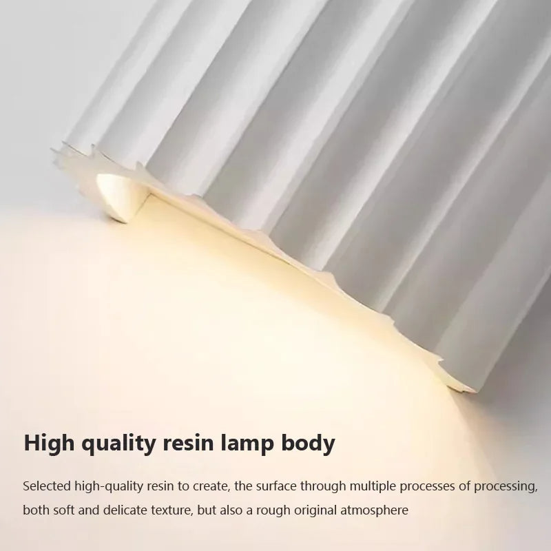 LED Wall Lamp Resin Home Decor Wall Light Luxury  Wall Sconce For Living Room Hallway Lamp