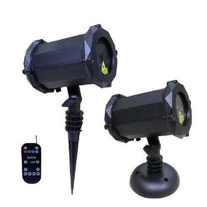 1pcs x-37p-d garden laser lights projector 18 festive designs for christmas halloween blue green red 3 color waterproof laser projector