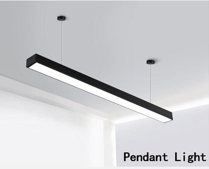 LED Strip Light Splicing Office Chandelier Indoor Surface Mounted Conference Room Exhibition Hall Workbench Hanging Line Light