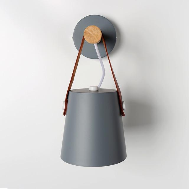 Modern minimalist adjustable wall-mounted household bedside lighting wall decoration bathroom mirror lamp LED wood wall lamp E27