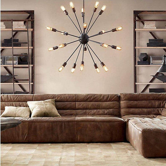 Vintage Retro Sputnik Chandeliers Metal E27 40W Hanging Lamp For Bedroom Living Room Dinning Room Indoor Lighting