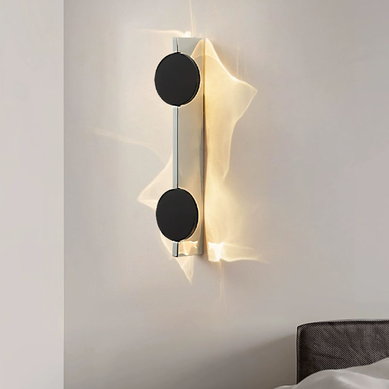 Modern LED Wall Light Rotatable Corrugated Wall lamp Stainless Steel Atmosphere Wall Sconces Hotel Bedroom Bedhead Lights