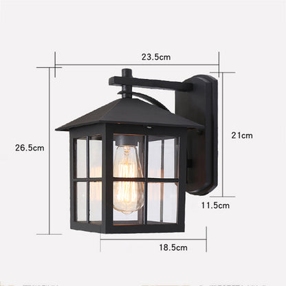 Outdoor Vintage Wall Lamp E27 Bulb Sconce Light Fixtures Retro LED Wall Lamp Porch Yard Garden Lighting Black Bronze