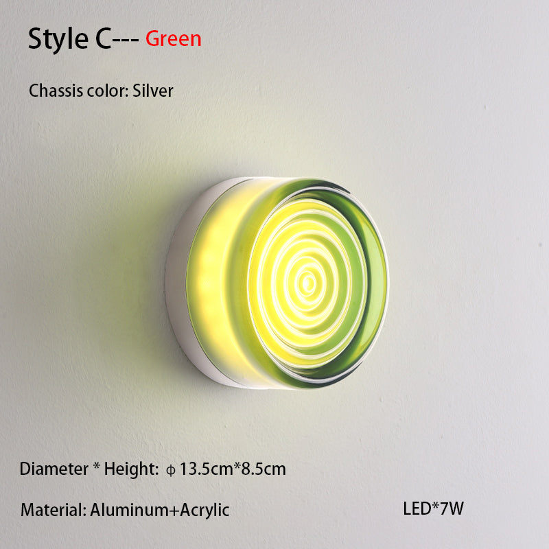 Nordic Simple Acrylic Wall Light Bedroom Bed Wall Light Atmosphere Light Corridor Balcony ceiling Light Waterproof Wall Light