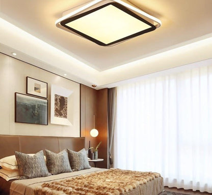 Remote Control Lights Ceiling Led White Frame For Home Lighting Living Room 50w 40w Lampara Techo Lampara Techo Dormitorio