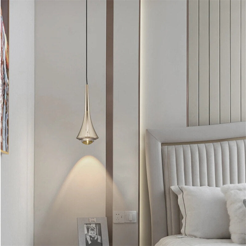 LED Pendant Lights Mirror Lamp Dimmable Aluminum&Acrylic Home Kitchen Island Dining Living Room Bar Cafe Droplight Fxture