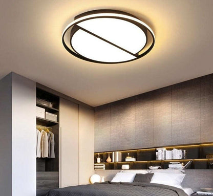 White Black LED Ceiling Lamp Modern With Remote Control Ceiling Light Living Room Kitchen Light Fixtures Indoor Lighting Ceiling