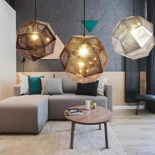Industrial Football Shape Pendant Light LED E27 Loft Vintage Loft Hanging Lamp With 3 Colors For Parlor Bedroom Lobby Hotel Shop