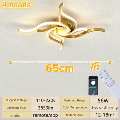 LED Ceiling Light Remote Control 3 Colors APP Dimming Lamp AC 110V 220V Aluminum For Living Room Bedroom