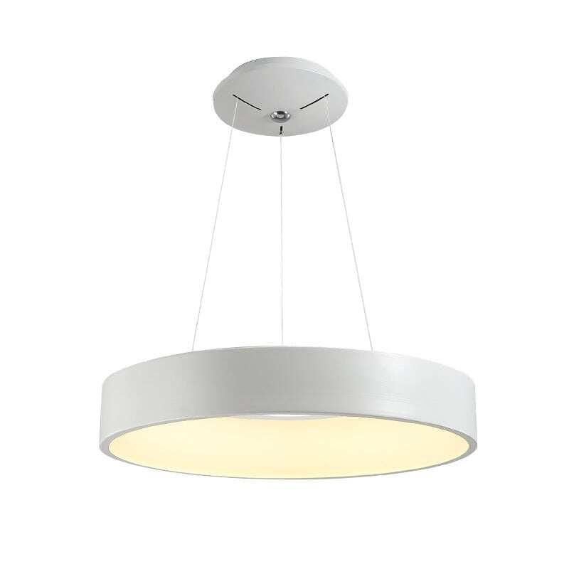 Gray Circle LED Pendant Lights Modern For Dining Room Restaurant Decoration Hanging Lamp Living Bedroom Fixtures Luminaria