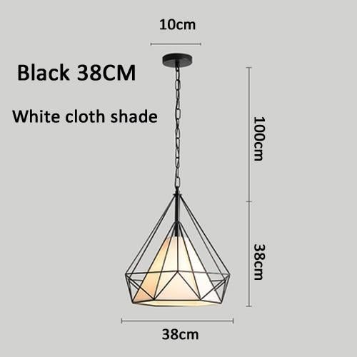 Modern Pendant Lamp Light,  Iron Frame Pendant Lights For Kitchen Island Dining Room Home Decoration Luminaire