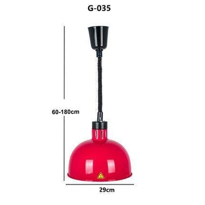 Restaurant Food Insulation Lamp Heating Lamp Commercial Chandelier Single-head Food Insulation Heating Lamp Barbecue Lamp