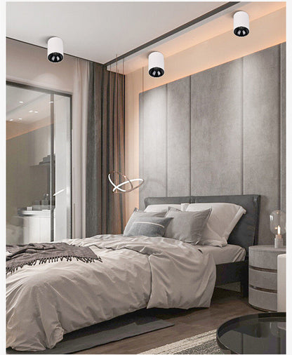 Modern minimalist dimmable honeycomb surface mounted anti-glare LED down light COB ceiling kitchen living room interior lighting