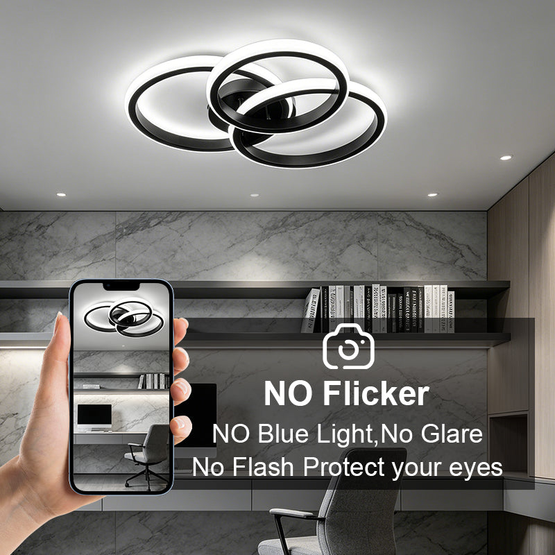 Modern LED Ceiling Light for Living Room Bedroom Hallway Lamp Square Round Chandelier Indoor Lighting Fixture