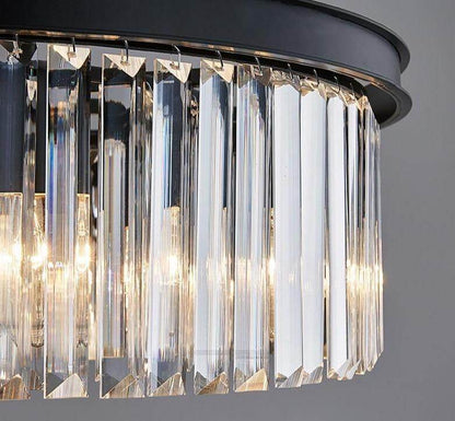 Modern Crystal Pendant Lights Industrial Retro Home Lamp For Living Room Kids Bedroom Dining Table LED Pendant Light Rectangle