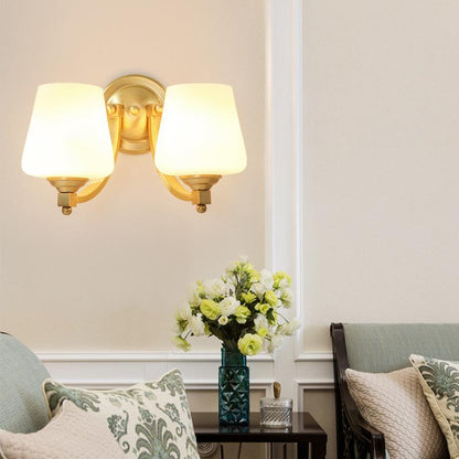 Nordic Living Room Bedroom Copper Wall Lamps