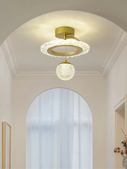 Nordic Luxury Starry Sky Pendant Light LED Aisle Lamp Entrance Hallway Balcony Stairway Bedroom Small Chandelier