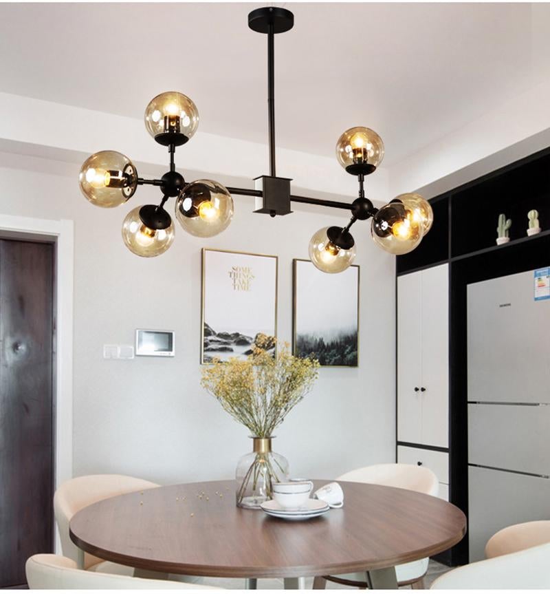 Modern Glass Pendant Light Nordic Dining Room Kitchen Hanglamp Designer Hanging Lamp Avize Lustre Lighting