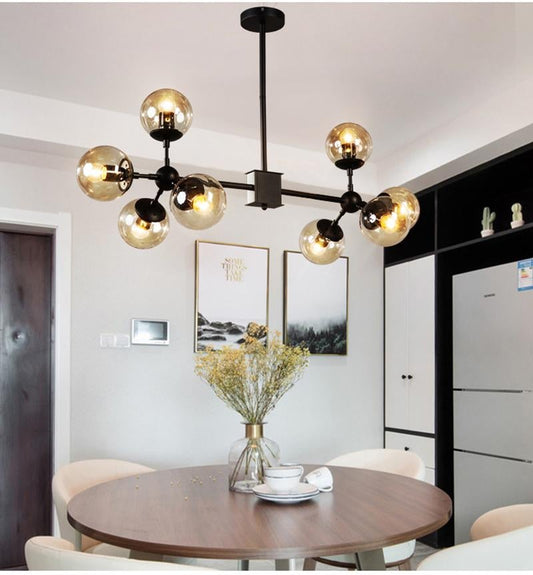 Modern Glass Pendant Light Nordic Dining Room Kitchen Hanglamp Designer Hanging Lamp Avize Lustre Lighting