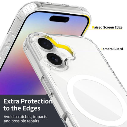Compatible with iPhone 17 Pro Max 16 Magnetic Transparent iPhone Case Air Shockproof TPU + PC Protective Cover