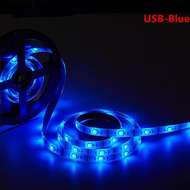 Led Strip Light RGB 5050SMD DC 5V Flexible Ribbon 2835SMD 1M 2M 3M Tape Diode USB Led Strip Lamp Bluetooth Music TV Backlight