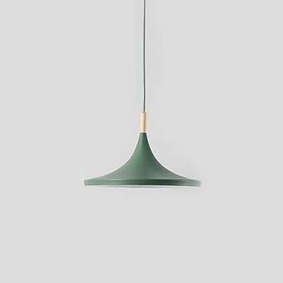Modern Nordic Pendant Lights Iron Lampshade Wood LED Hanging Lamp