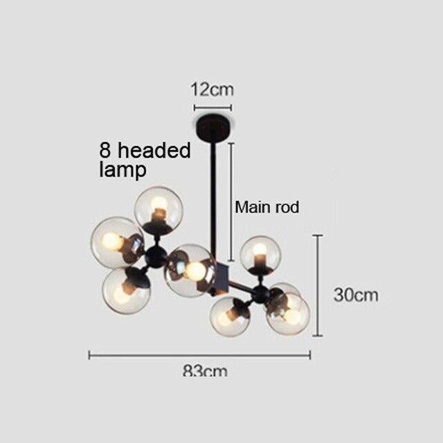 Modern Glass Pendant Light Nordic Dining Room Kitchen Hanglamp Designer Hanging Lamp Avize Lustre Lighting