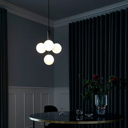Simple Bedside Chandelier Creative Glass Ball Dining Room Bedroom Clothing Store Chandelier