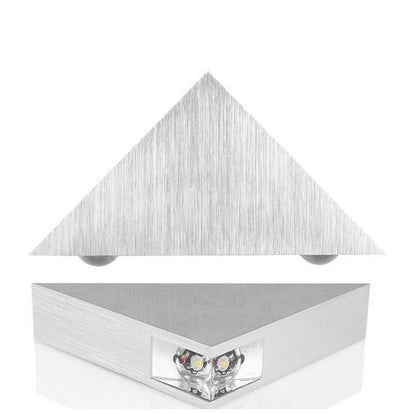 Modern Led Wall Lamp 3W Aluminum Body Triangle Wall Light For Bedroom Home Lighting Luminaire Bathroom Light Fixture Wall Sconce