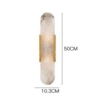 Nordic Modern Simple Copper Marble Wall Lamp Stair Study Bedroom Copper Wall Lamp