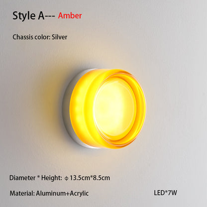 Nordic Simple Acrylic Wall Light Bedroom Bed Wall Light Atmosphere Light Corridor Balcony ceiling Light Waterproof Wall Light