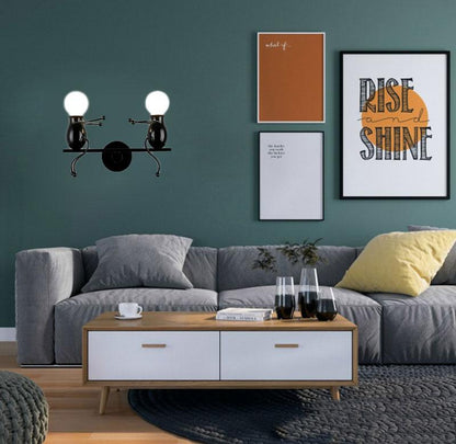 Wall lightchandelier wall lamp lights LED lamp Creative Mounted Iron Bedside Sconce Lamp for Kids Baby Room Living RoomDining ro