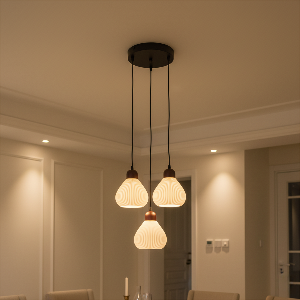 White Pendant Lights For Kitchen Dining Room Home Decor Bar Dining table Glass Hanging lamp Aisle Ceiling Lamp