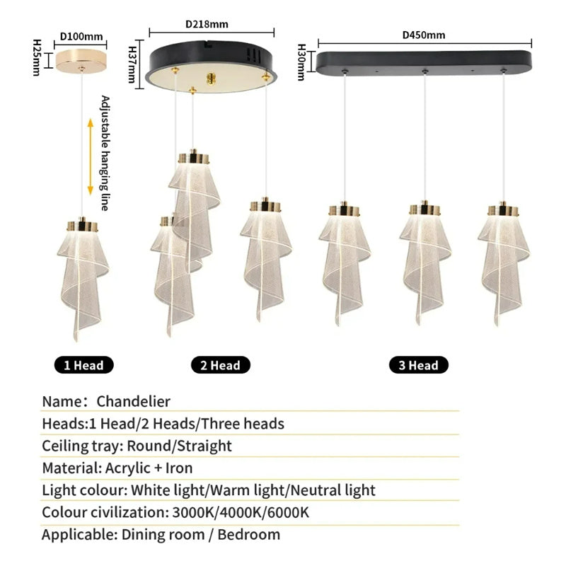 Modern Branch Chandelier Led Long Line Chandelier Villa Living Room Pendant Lights Dining Room Home Stair Chandelier Lighting
