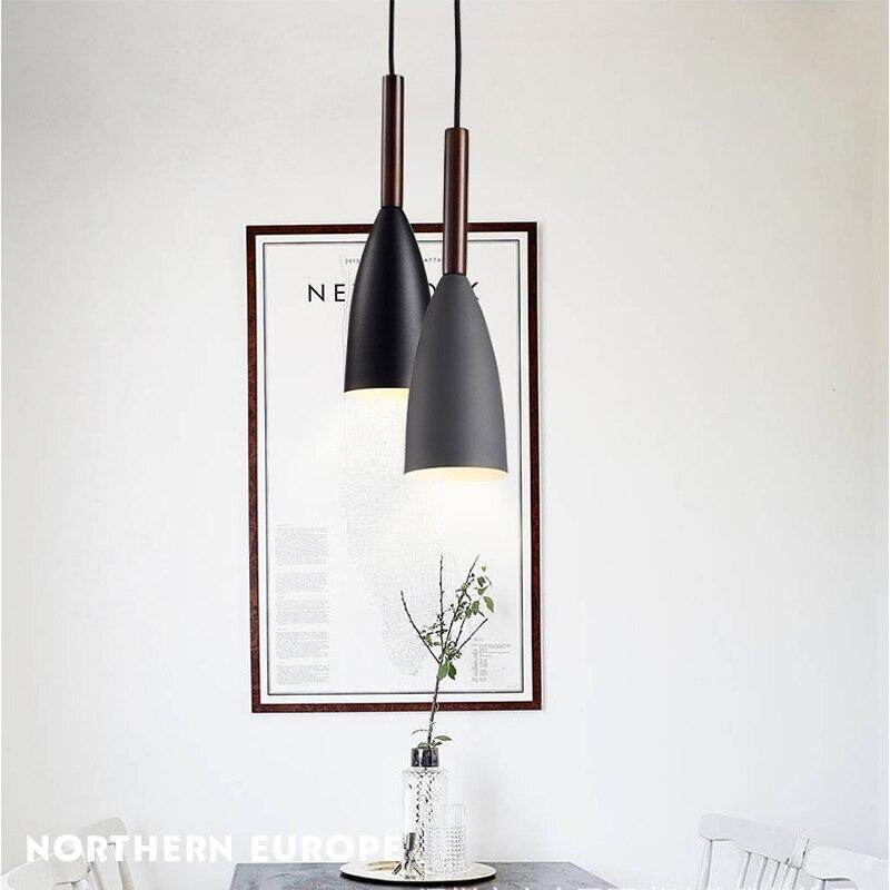 Modern Loft Simple Pendant Lights E27 Led Single Head Hanging Lamp For Kitchen Living Room Bedside Restaurant Cafe Office Room