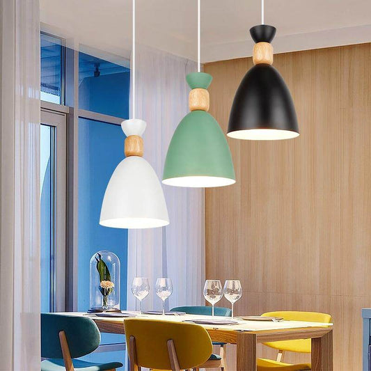 LED Pendant Lamp Modern Hanging Lights Pendant Lighting Wood Modern Lighting For Restaurant Pendant Lighting Dining Room Bedroom