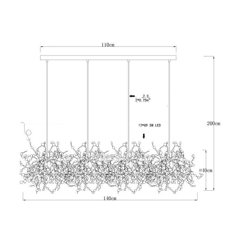 Nordic Modern Creative Design Stainless Steel Chandelier