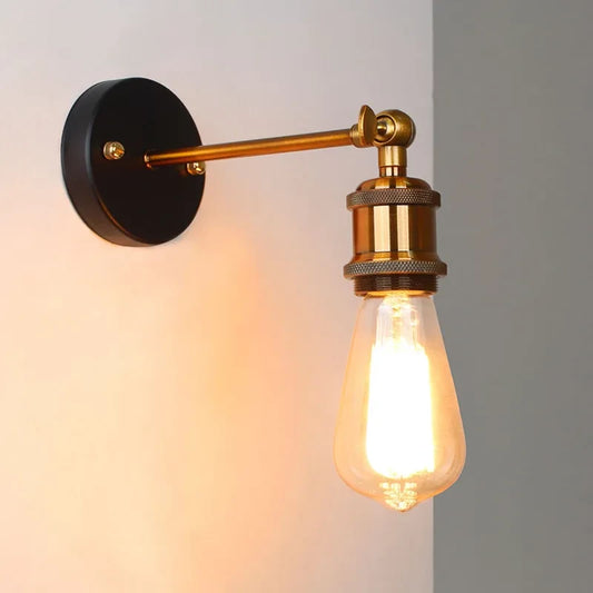 American Single Head Wall Lamp Industrial Style Retro Staircase E27 Wall Lamp