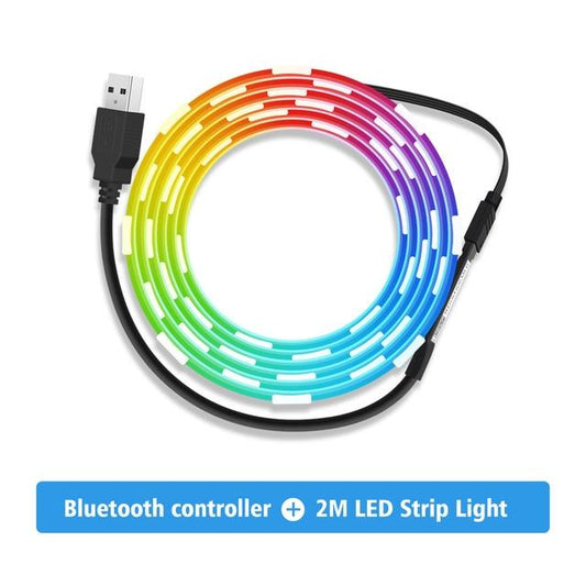 LED Strip Light USB Bluetooth APP 1M 2M 3M 4M 5M TV Backlight Screen Lighting Music Sync RGB Tape Led Lights For Room / Desk
