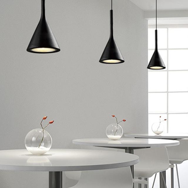 LED  Pendant Lights Imitation Concrete Resin Hanging Lamp Black White Red /Grey For Restaurant Bedroom Home Decor Lighting